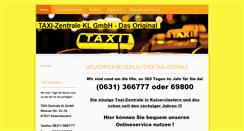 Desktop Screenshot of kl-taxi.de